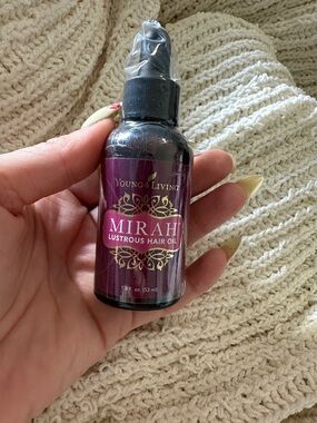 Young Living Mirah Lustrous Hair Oil - Plum and Gold Accent Bottle